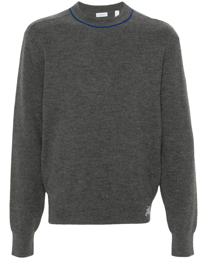Burberry Pullover mit Equestrian Knight-Intarsie - Grau Grau