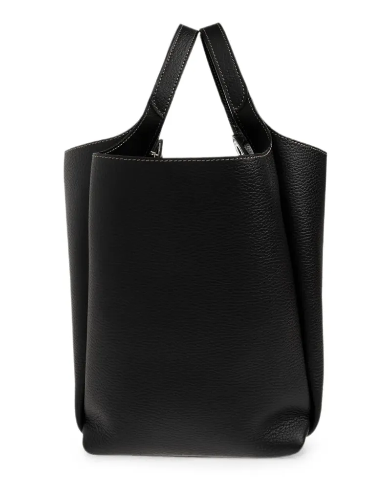 TOD'S Kleine Beuteltasche mit Logo-Schild - Schwarz Schwarz