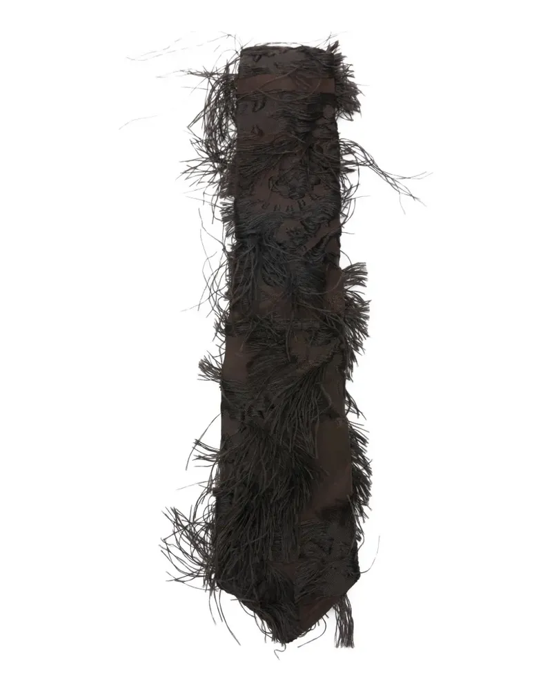 Séfr Lyria fringed tie - Braun Braun