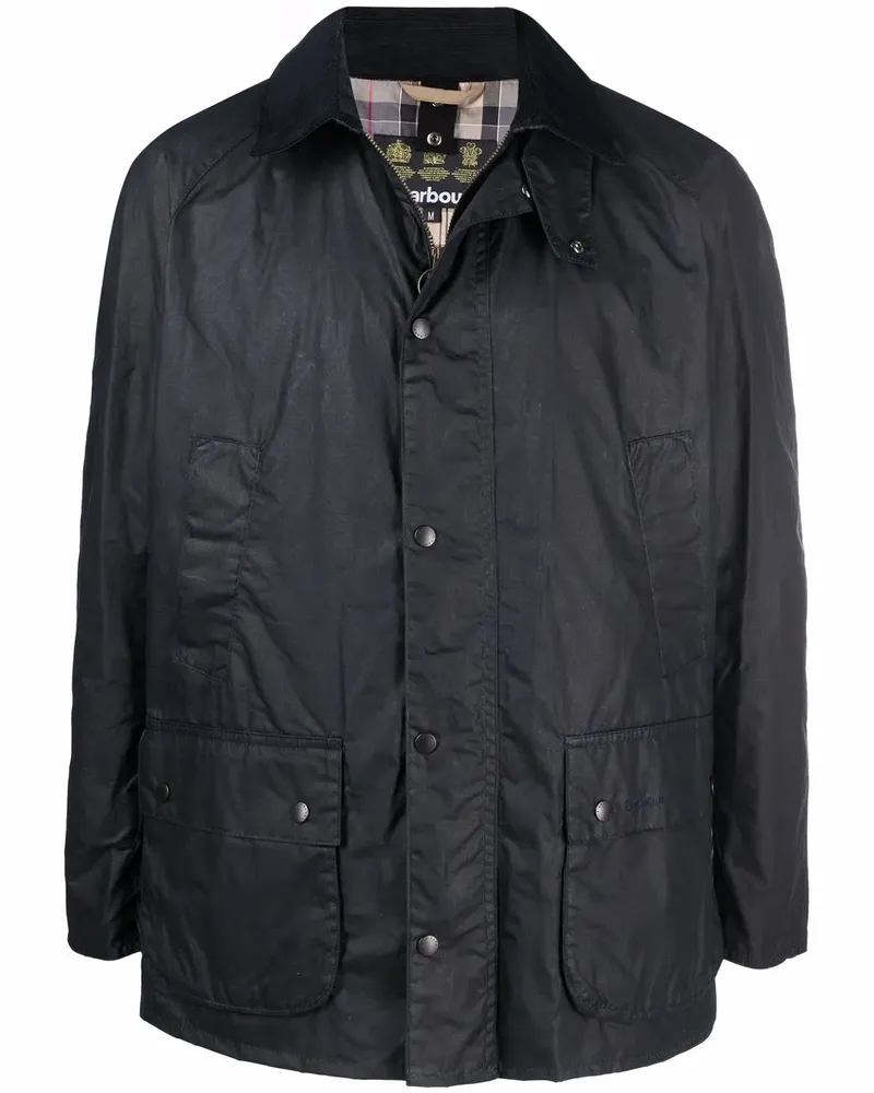 Barbour Jacke mit Druckknöpfen - Blau Blau
