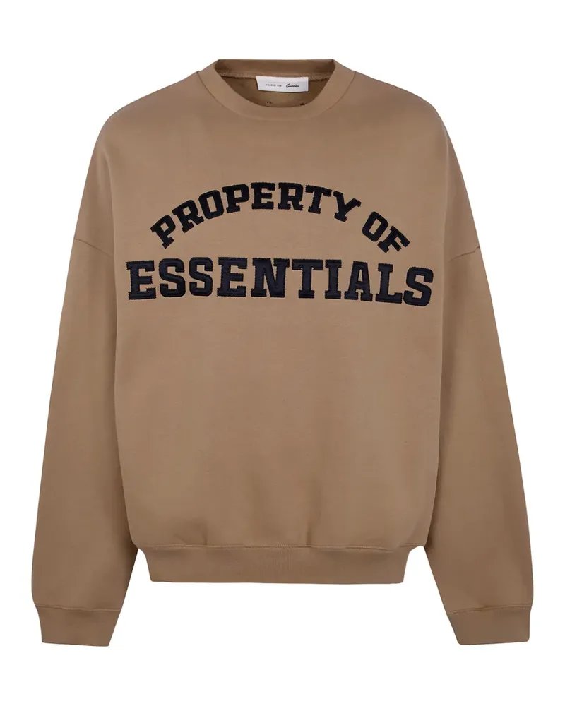 Fear of God logo-embroidery sweatshirt - Braun Braun