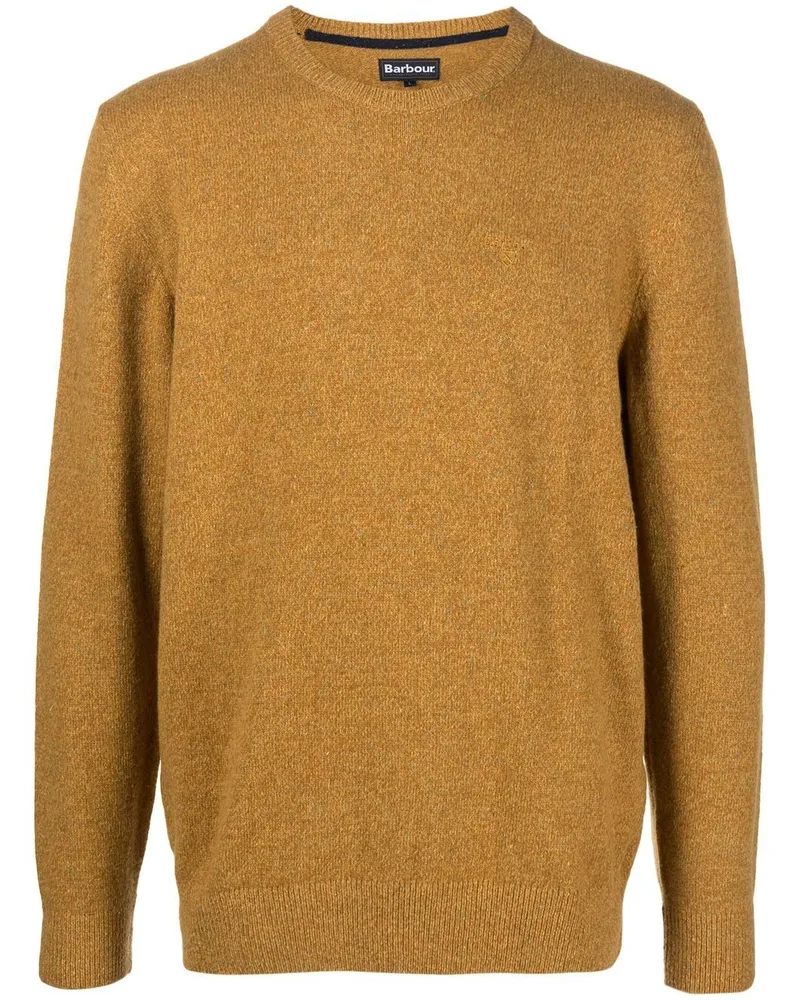 Barbour Fein gestrickter Pullover - Gelb Gelb