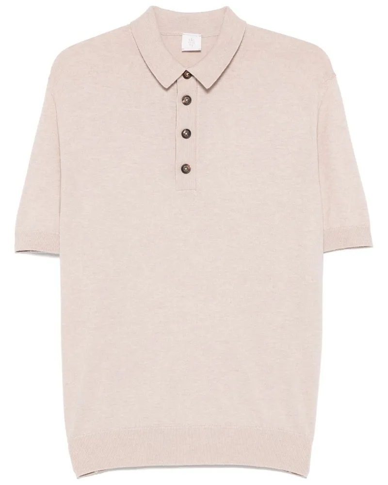 Eleventy Meliertes Poloshirt - Nude Nude