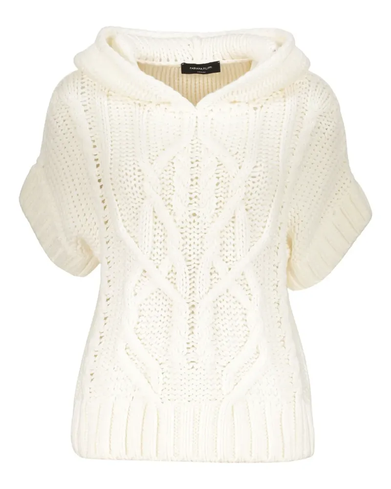 Fabiana Filippi Pullover mit Kapuze - Weiß Weiß