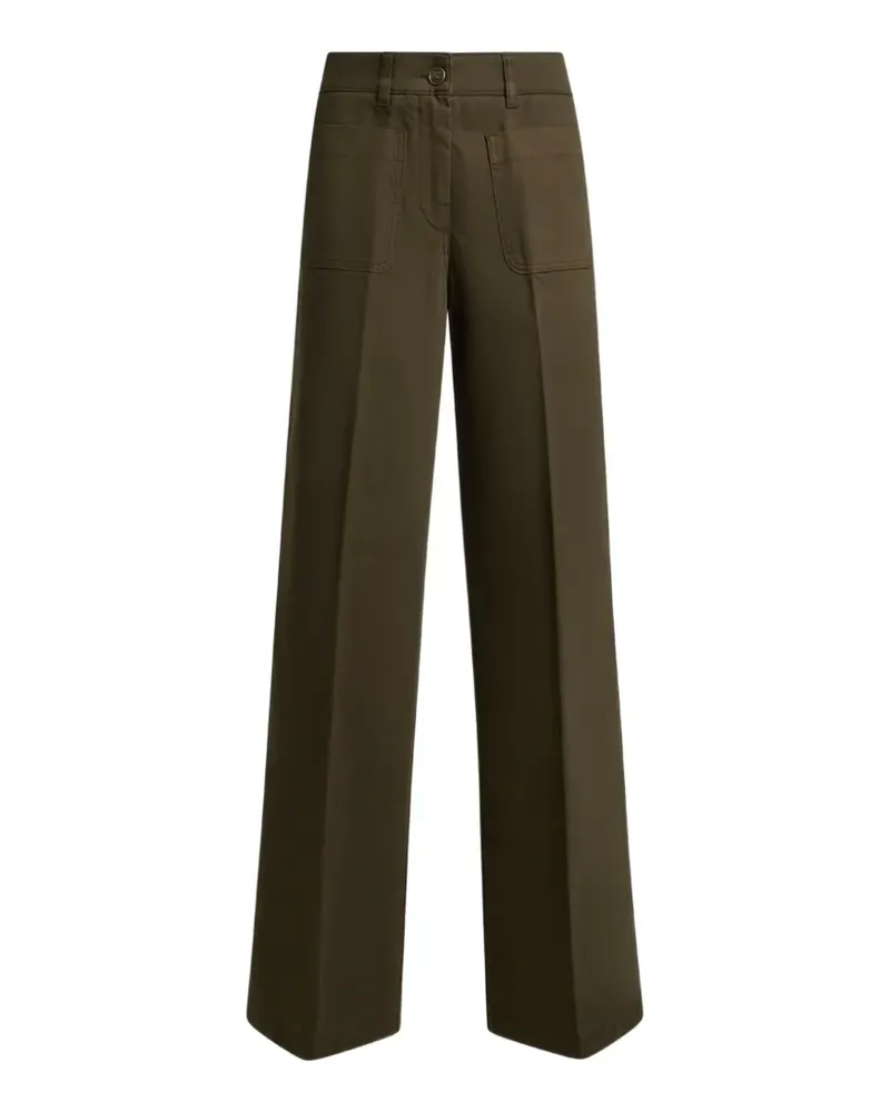 Etro Weite Jeans aus Stretch-Baumwolle - Grün Grün