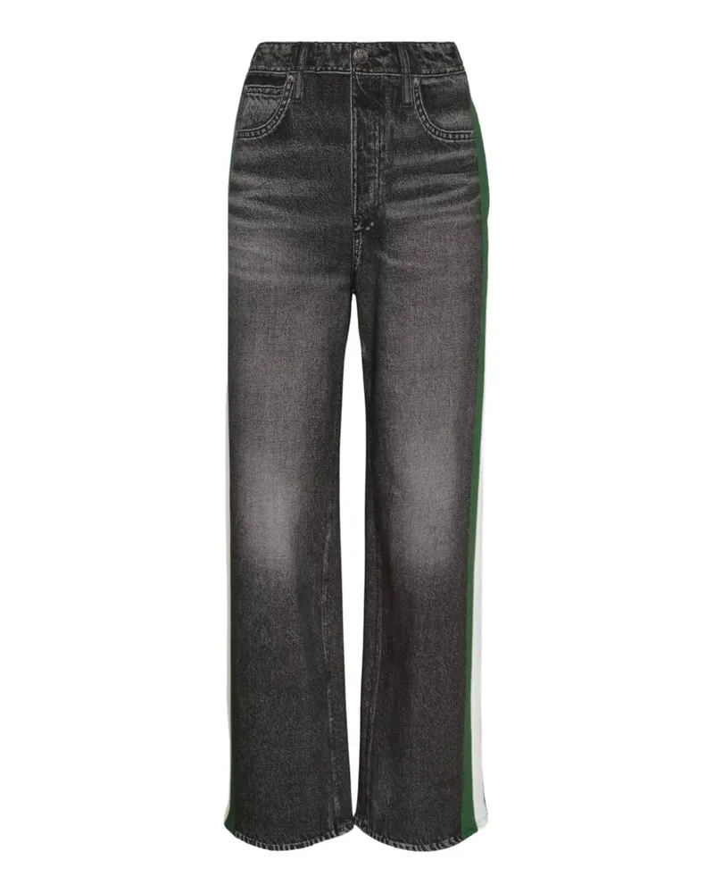 Rag & Bone Jeans mit Galonstreifen - Schwarz Schwarz