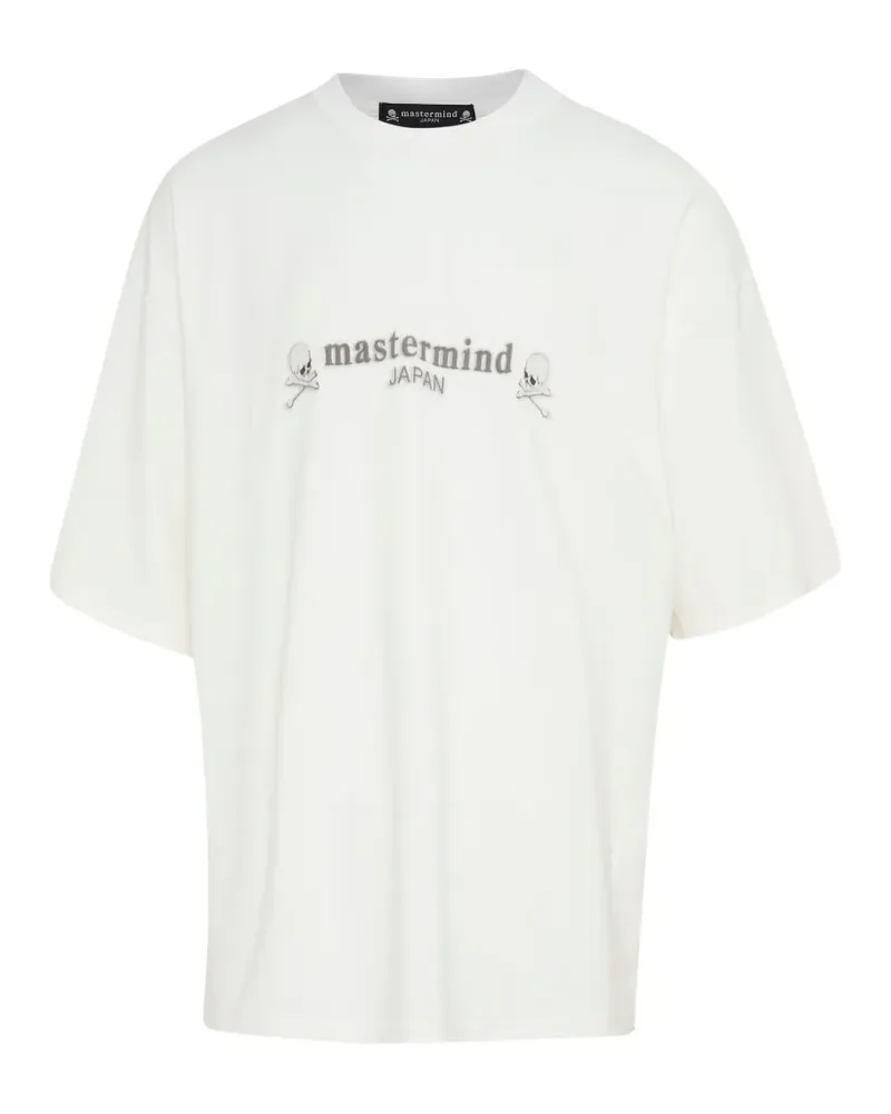 Mastermind Japan T-Shirt mit Totenkopf-Print - Weiß Weiß