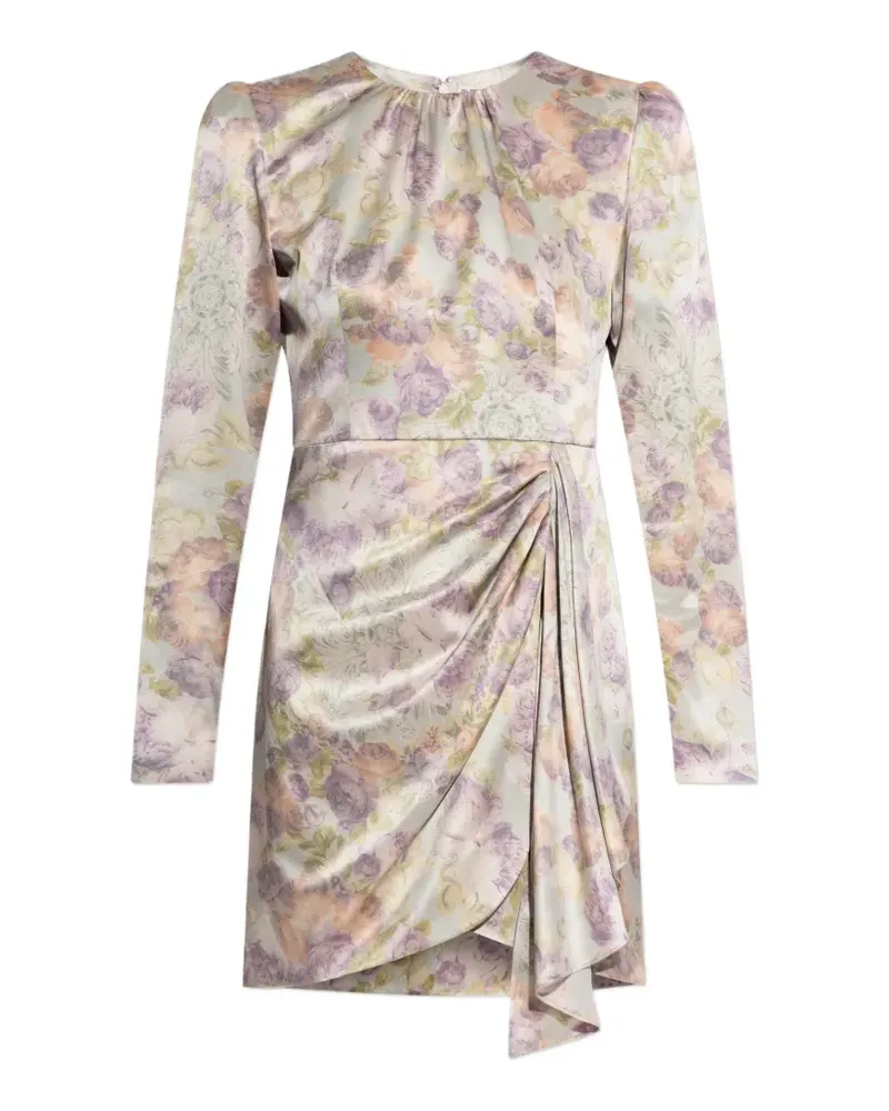 Alessandra Rich Kleid mit Blumenmuster - Nude Nude