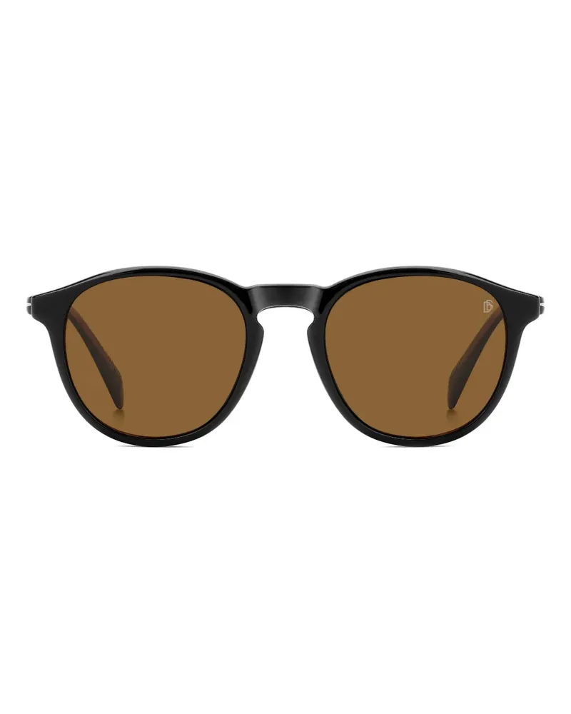 EYEWEAR by DAVID BECKHAM round-frame clip-on glasses - Schwarz Schwarz