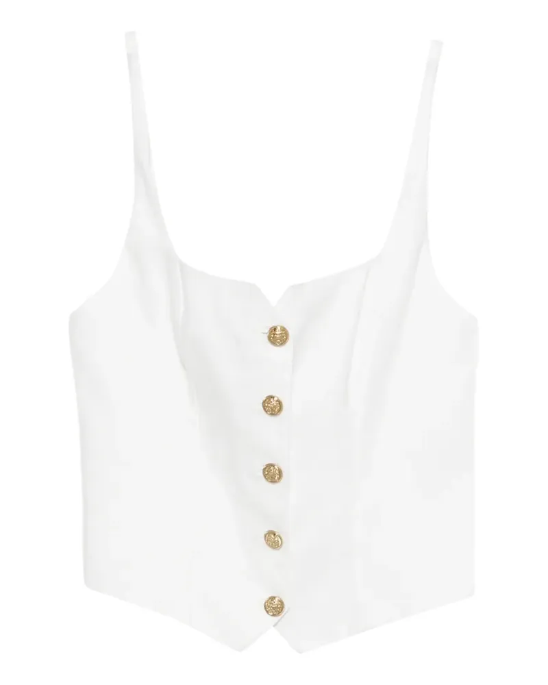 Alice + Olivia button tank top - Weiß Weiß