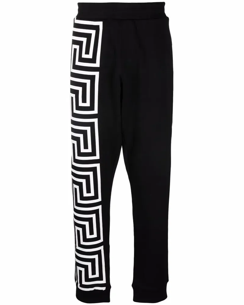 Versace Jogginghose mit Greca-Detail - Schwarz Schwarz