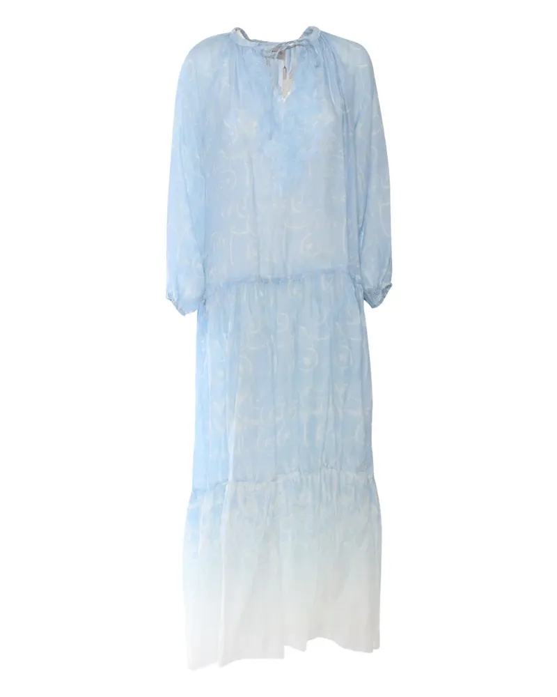Ermanno Scervino Maxikleid mit Farbverlauf - Blau Blau
