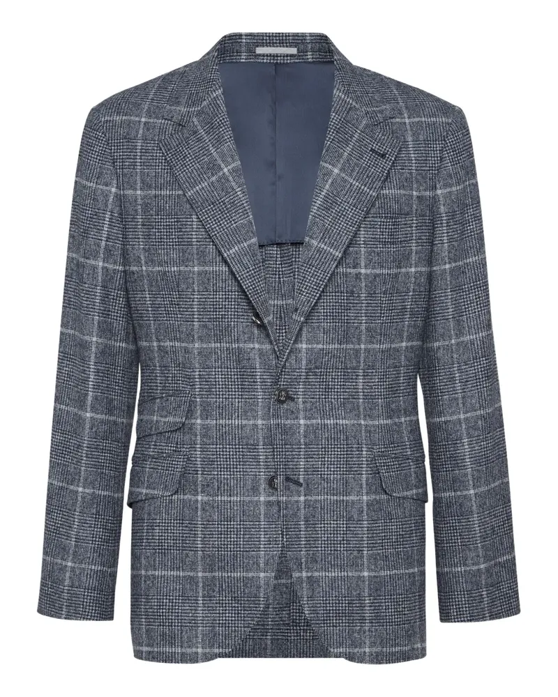 Brunello Cucinelli Einreihiges Sakko - Blau Blau