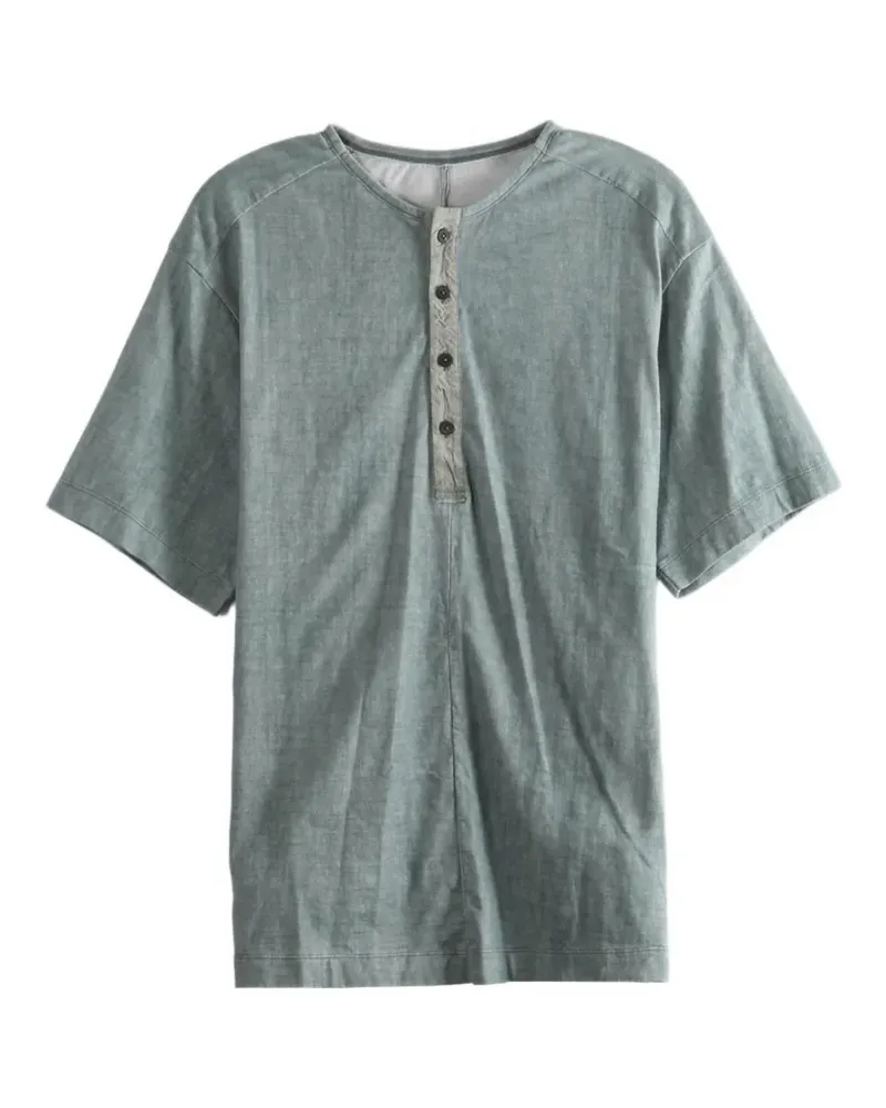 Ziggy Chen henly-neck T-shirt - Grün Grün
