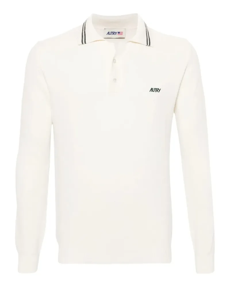 AUTRY Langärmeliges Poloshirt - Nude Nude