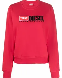 Diesel Sweatshirt mit Rundhalsausschnitt Rot