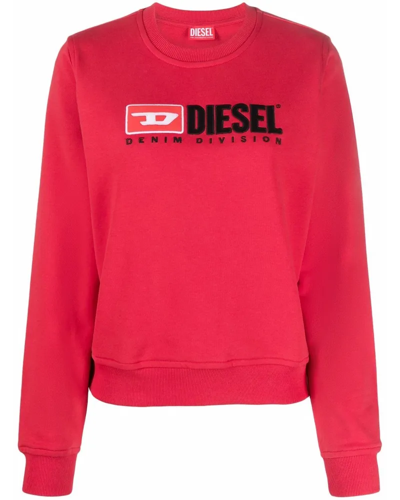 Diesel Sweatshirt mit Rundhalsausschnitt Rot