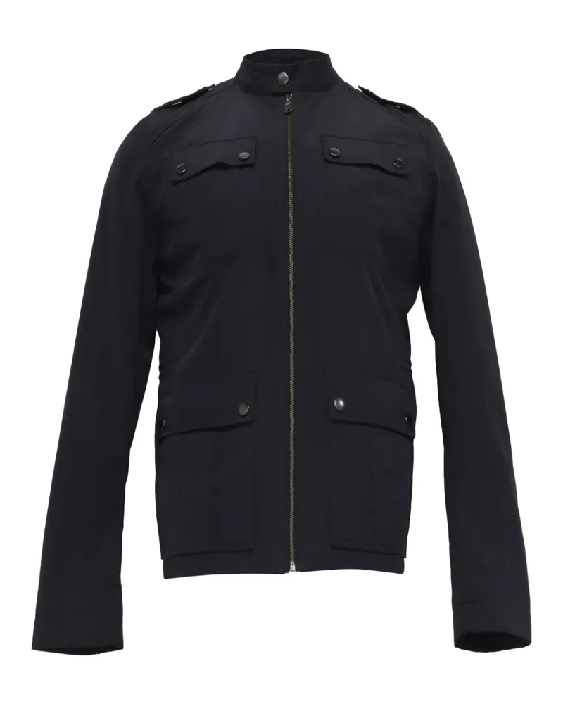 HUGO BOSS Stehkragen-Jacke mit Klappentasche - Blau Blau