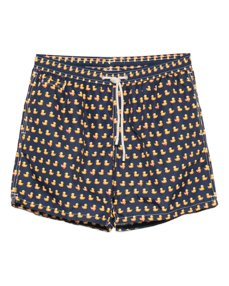MC2 Saint Barth Lighting Micro Fantasy duck-print swim shorts - Blau Blau