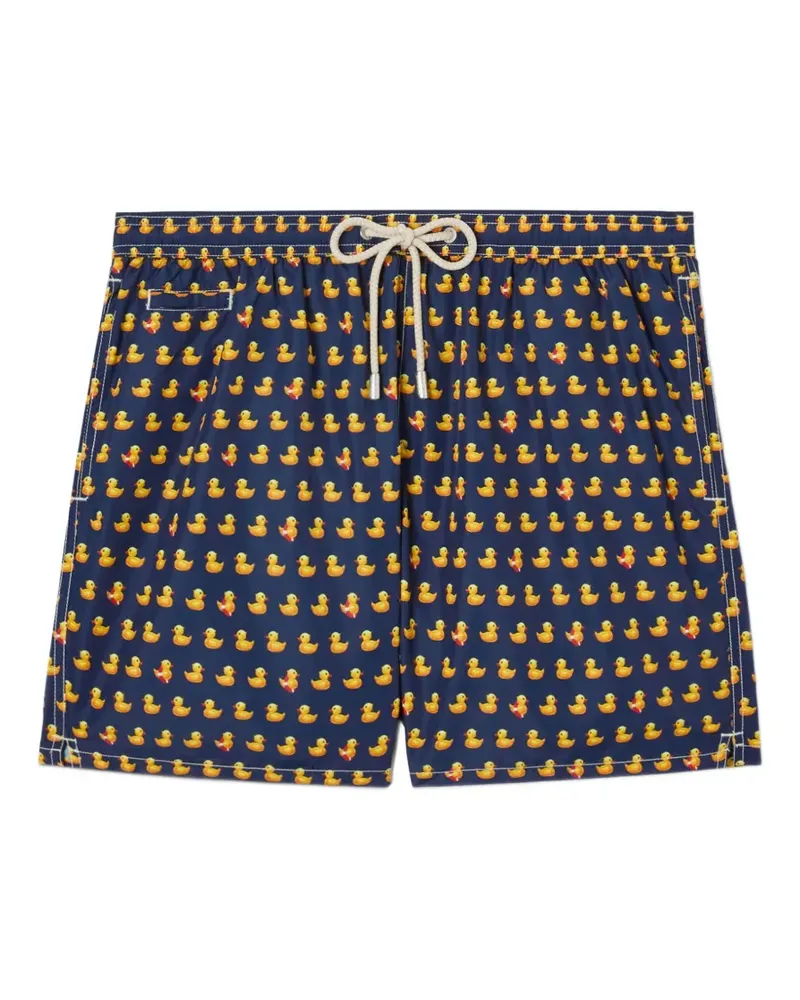 MC2 Saint Barth Lighting Badeshorts mit Micro Fantasy Watch-Print - Blau Blau