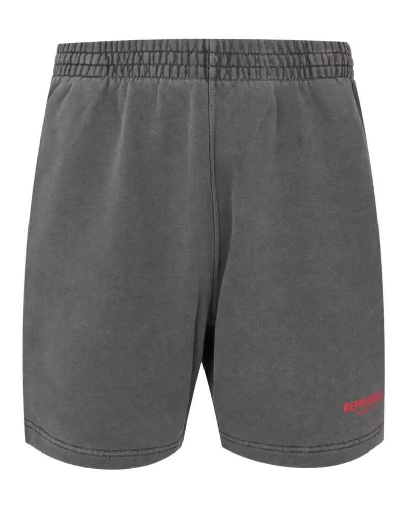 REPRESENT contrasting-logo shorts - Grau Grau