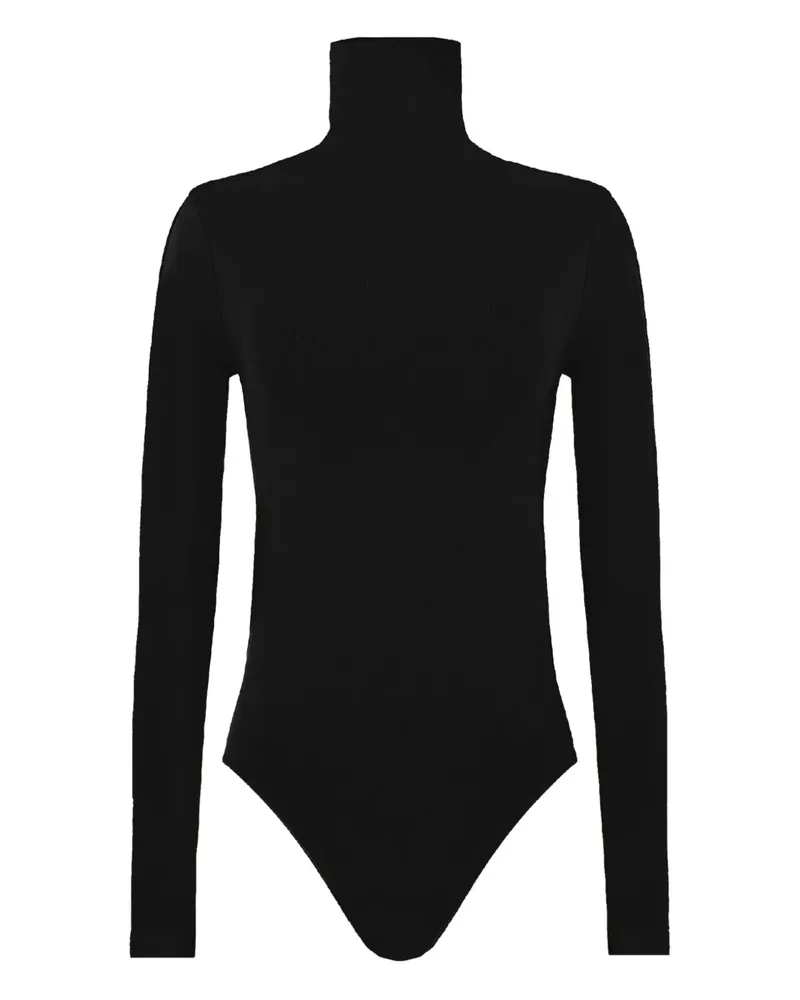 Wolford Body aus Schurwollgemisch - Schwarz Schwarz