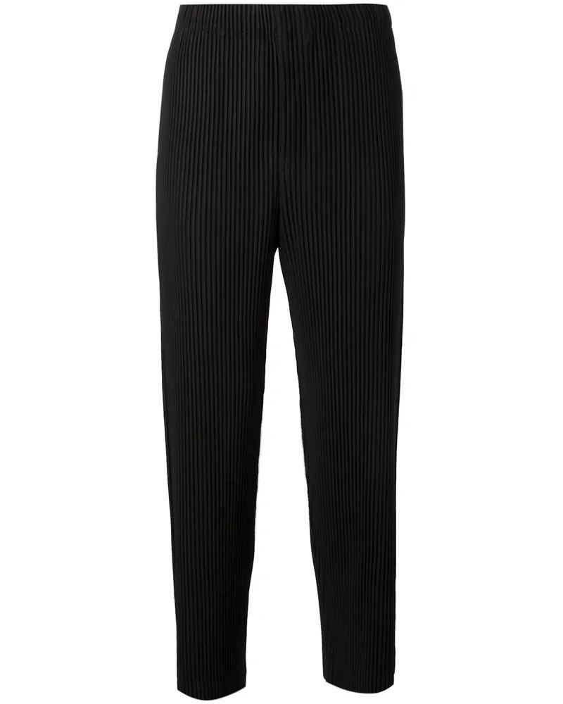 Issey Miyake Hose mit Plissee - Schwarz Schwarz