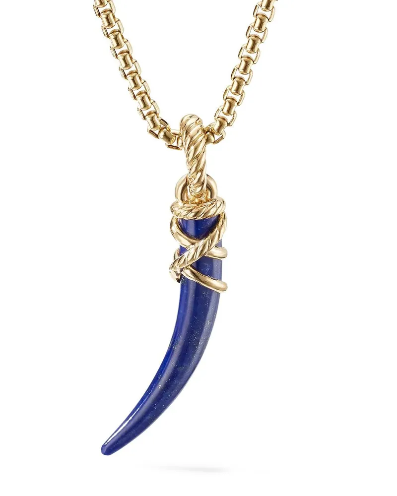 David Yurman 18kt Tusk Gelbgoldamulett 42mm