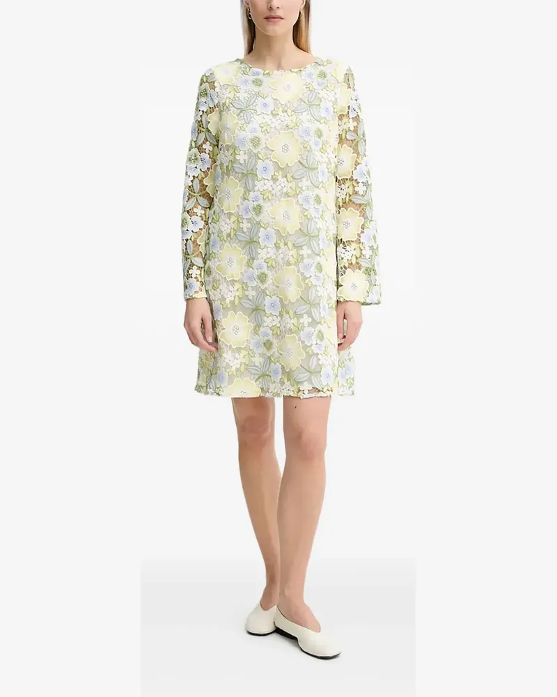 BRUUNS BAZAAR Besticktes Kleid mit Glockenärmeln - Grün Grün