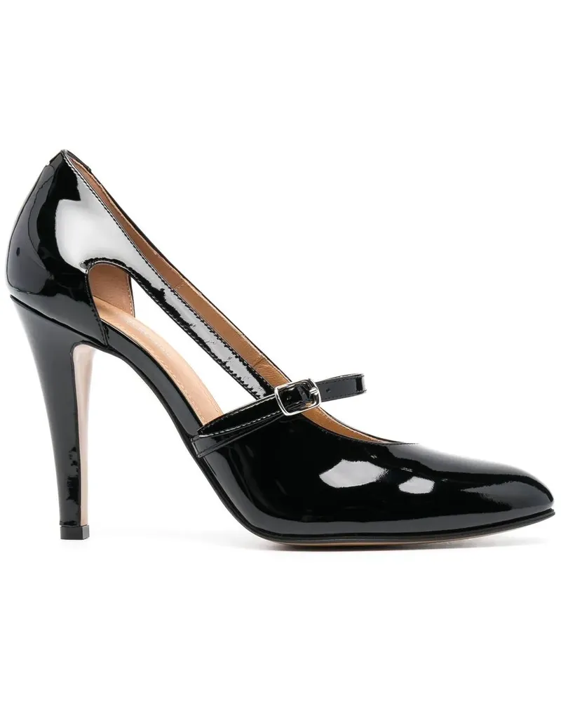 Maison Margiela Pumps mit Cut-Outs aus Lackleder 100mm - Schwarz Schwarz