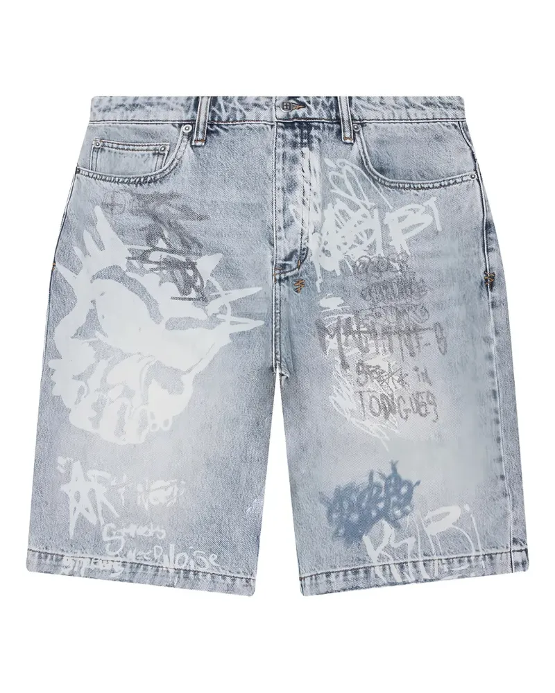 ksubi Maxx graffiti shorts - Blau Blau