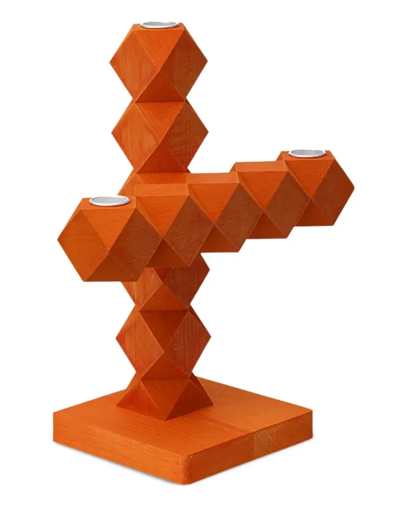 &k amsterdam Clean Cut Kerzenhalter - Orange Orange