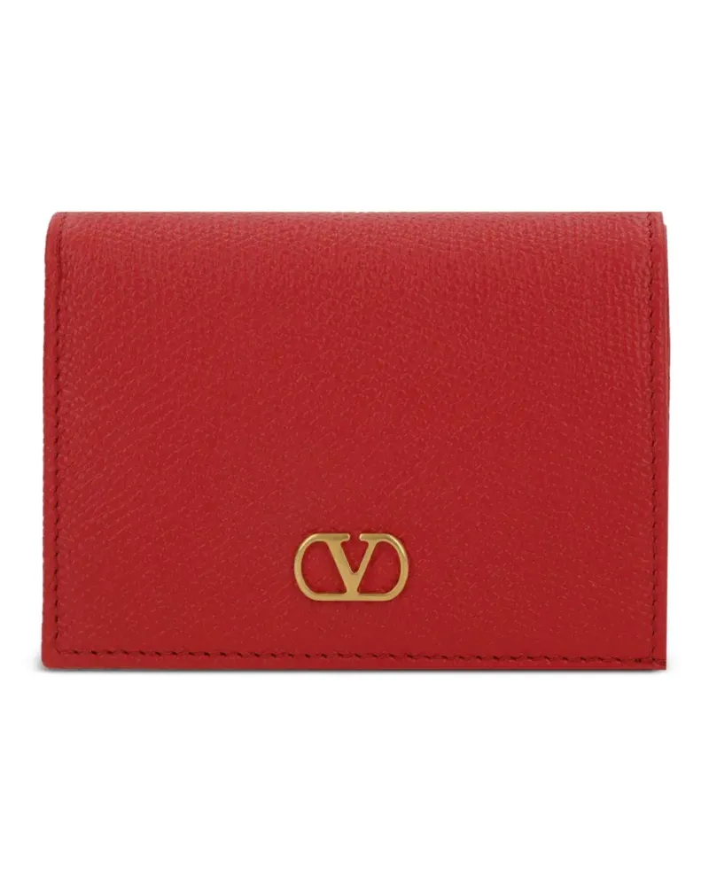 Valentino Garavani VLogo leather wallet - Rot Rot