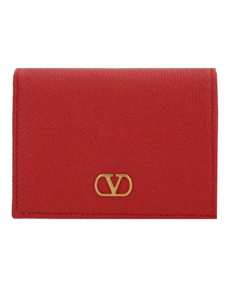 Valentino Garavani VLogo leather wallet - Rot Rot