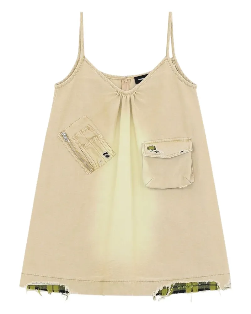 WE 11 DONE Minikleid mit Taschen - Nude Nude