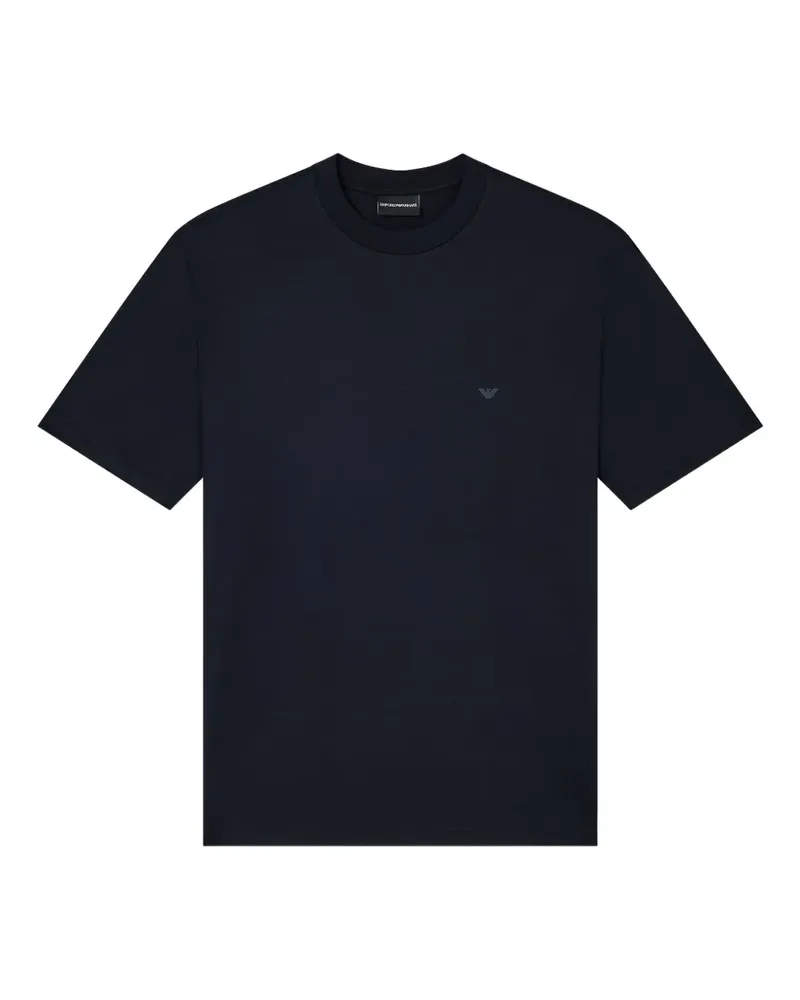 Emporio Armani T-Shirt mit Adler-Logo - Blau Blau