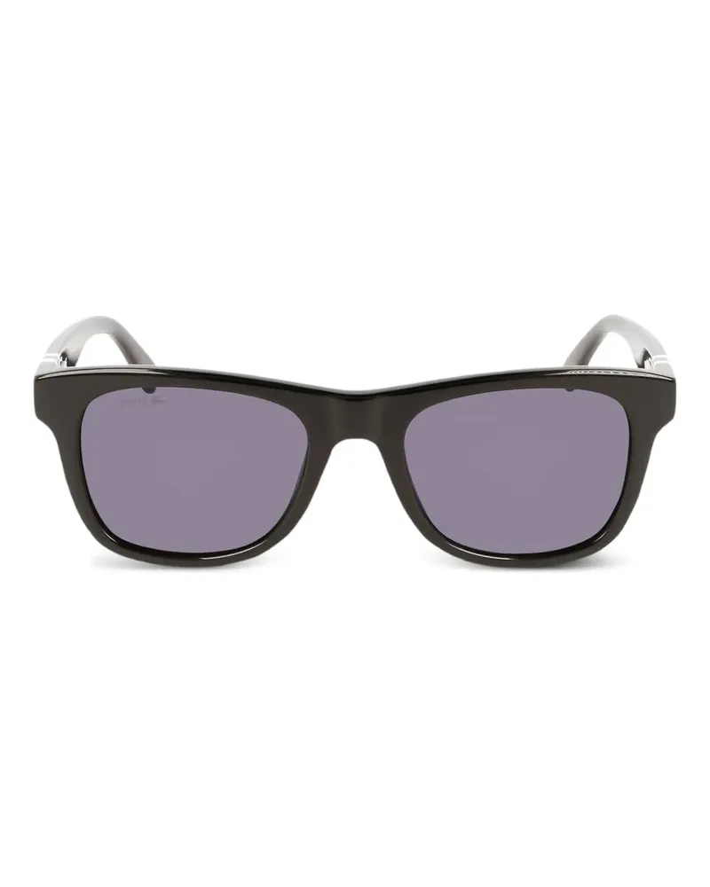 Lacoste L978S 001 Sonnenbrille mit eckigem Gestell - Schwarz Schwarz