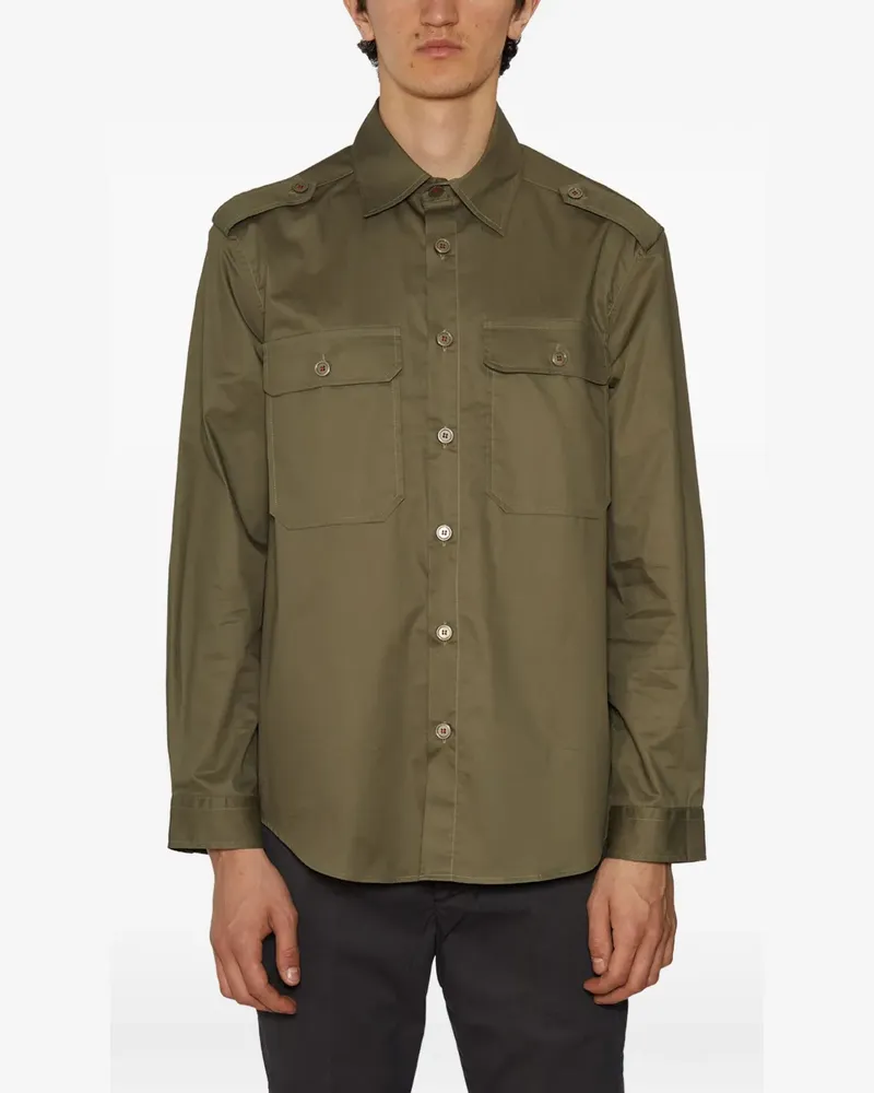 Daniele Alessandrini cotton shirt - Grün Grün