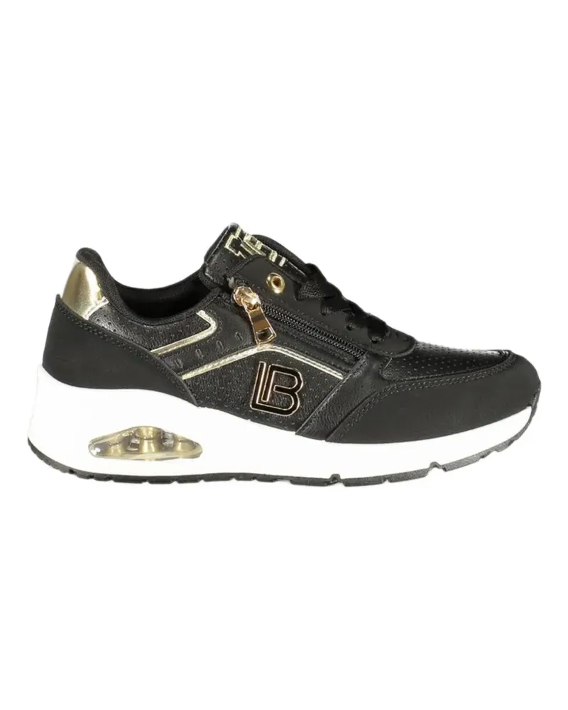 Laura Biagiotti logo-plaque zip-detail sneakers - Schwarz Schwarz