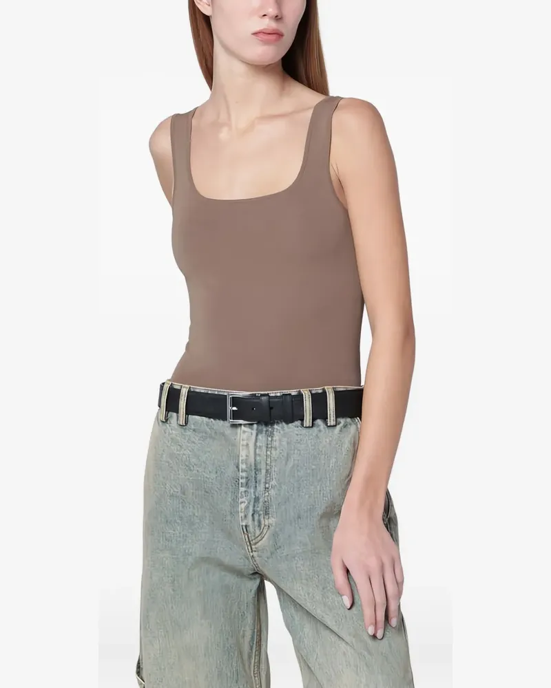 Entire Studios Canotta Tanktop mit eckigem Ausschnitt - Braun Braun