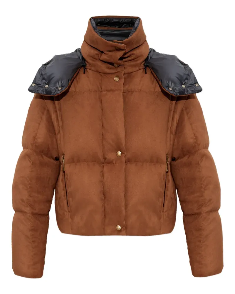 Moncler Gefütterte Kapuzenjacke - Braun Braun
