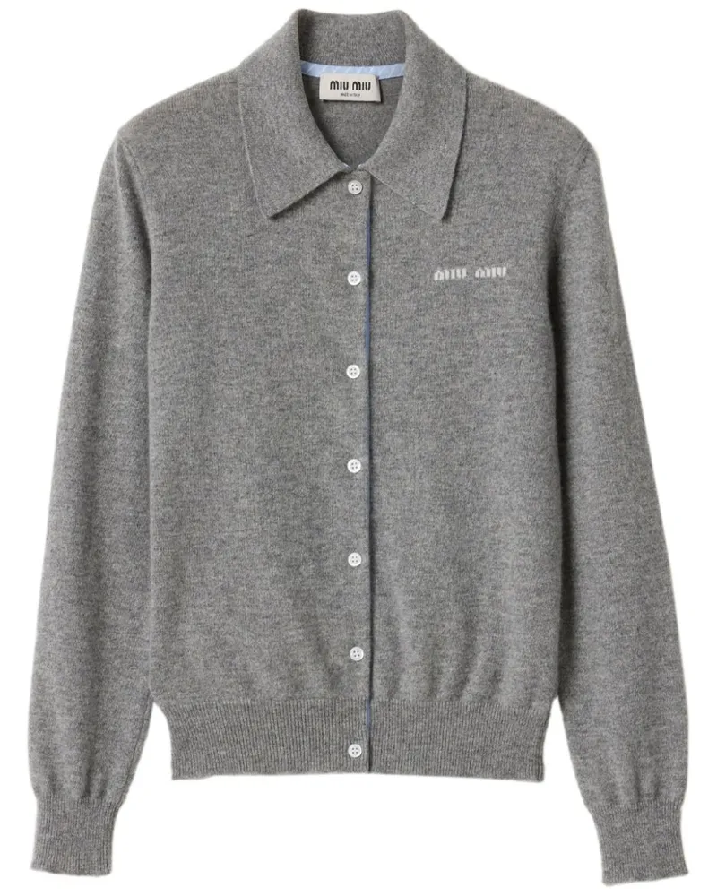 Miu Miu Cardigan aus Kaschmir - Grau Grau