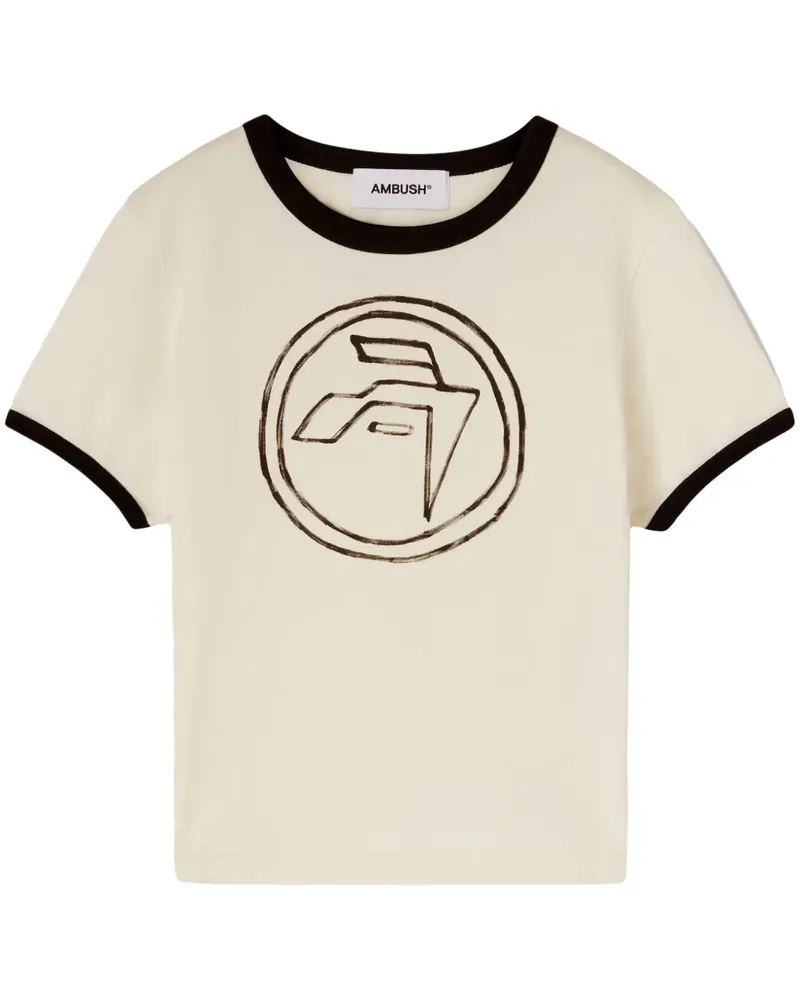 AMBUSH T-Shirt aus Bio-Baumwolle - Nude Nude