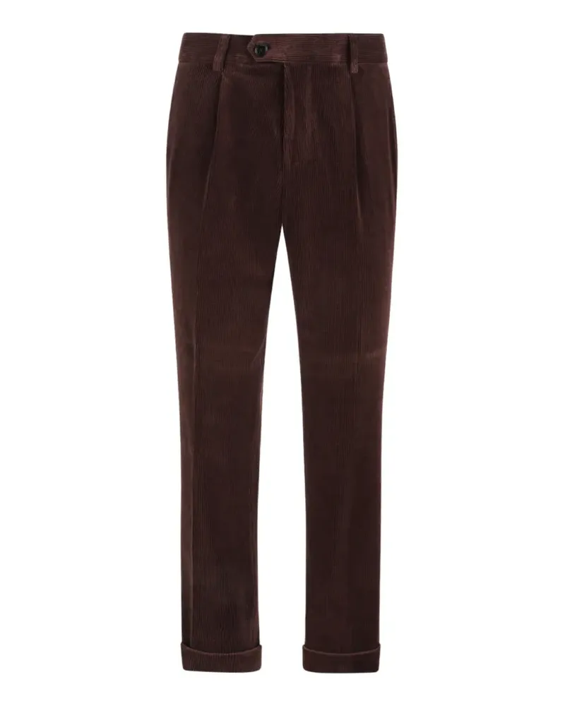 Camel Active corduroy pleated trousers - Braun Braun