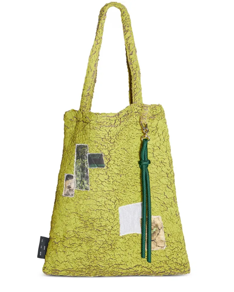 Song For The Mute Tote Bag aus Faux Shearling - Gelb Gelb
