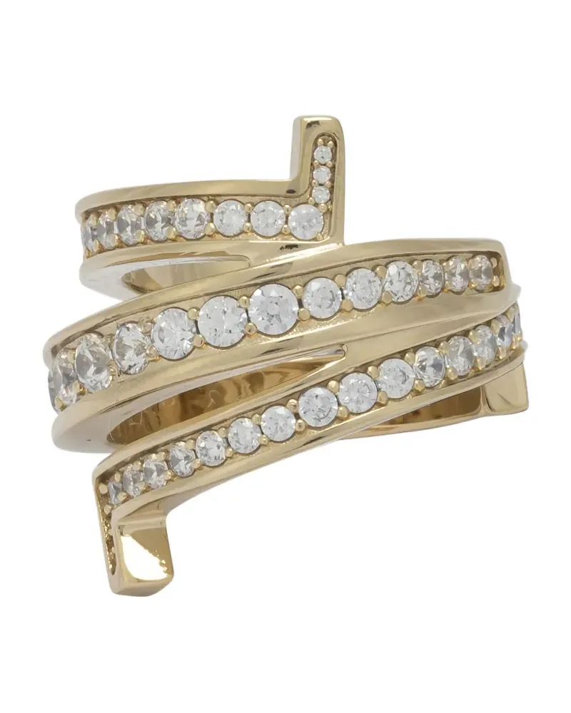 Ferragamo Gancini embellished ring - Gold Gold
