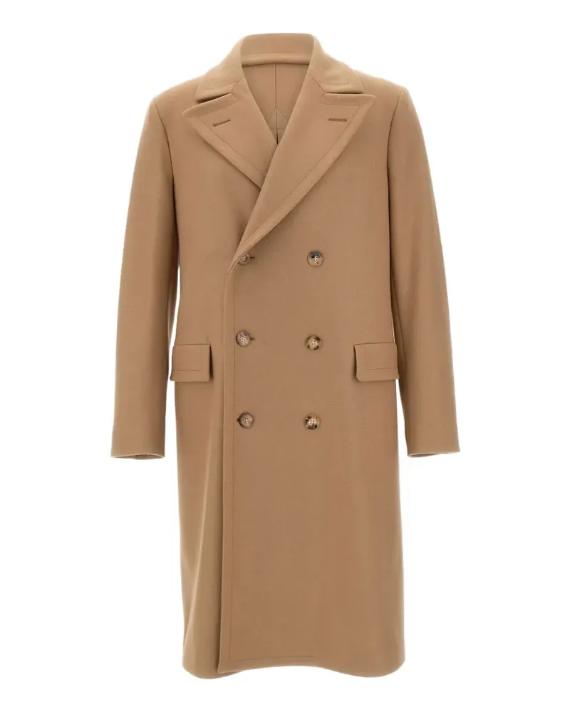 Boglioli double-breasted peak-lapels coat - Nude Nude