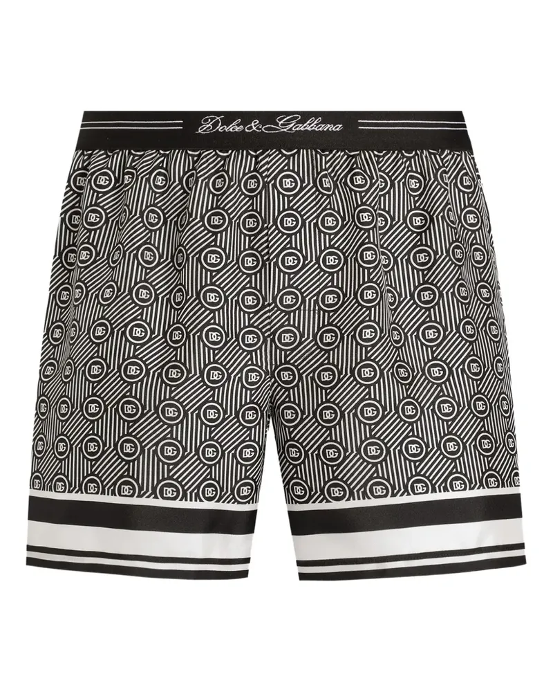Dolce & Gabbana Boxershorts mit Jacquardmuster - Schwarz Schwarz