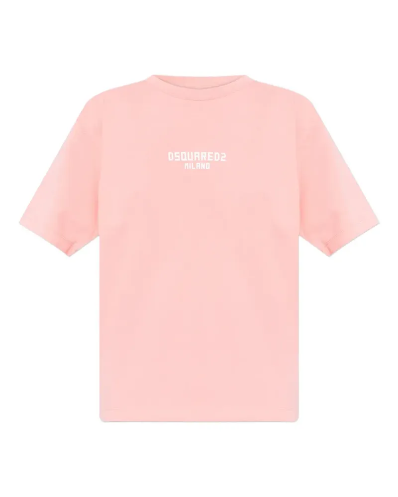 Dsquared2 T-Shirt mit Logo-Print - Rosa Rosa