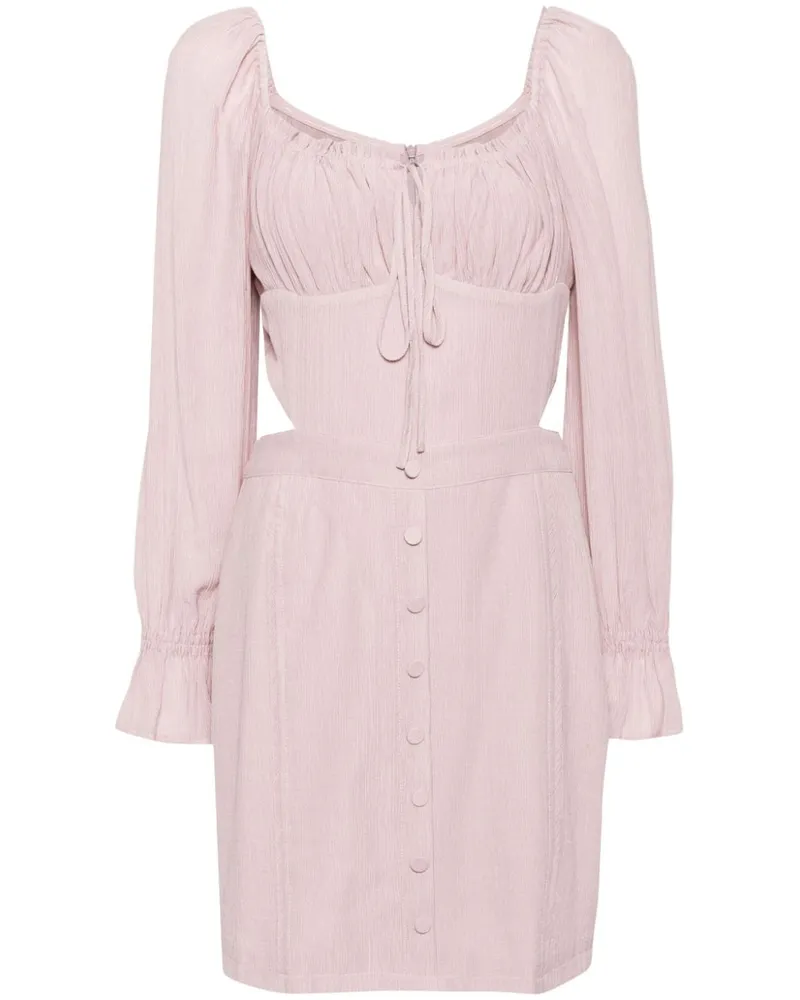 b+ab Kleid mit Spitze - Rosa Rosa